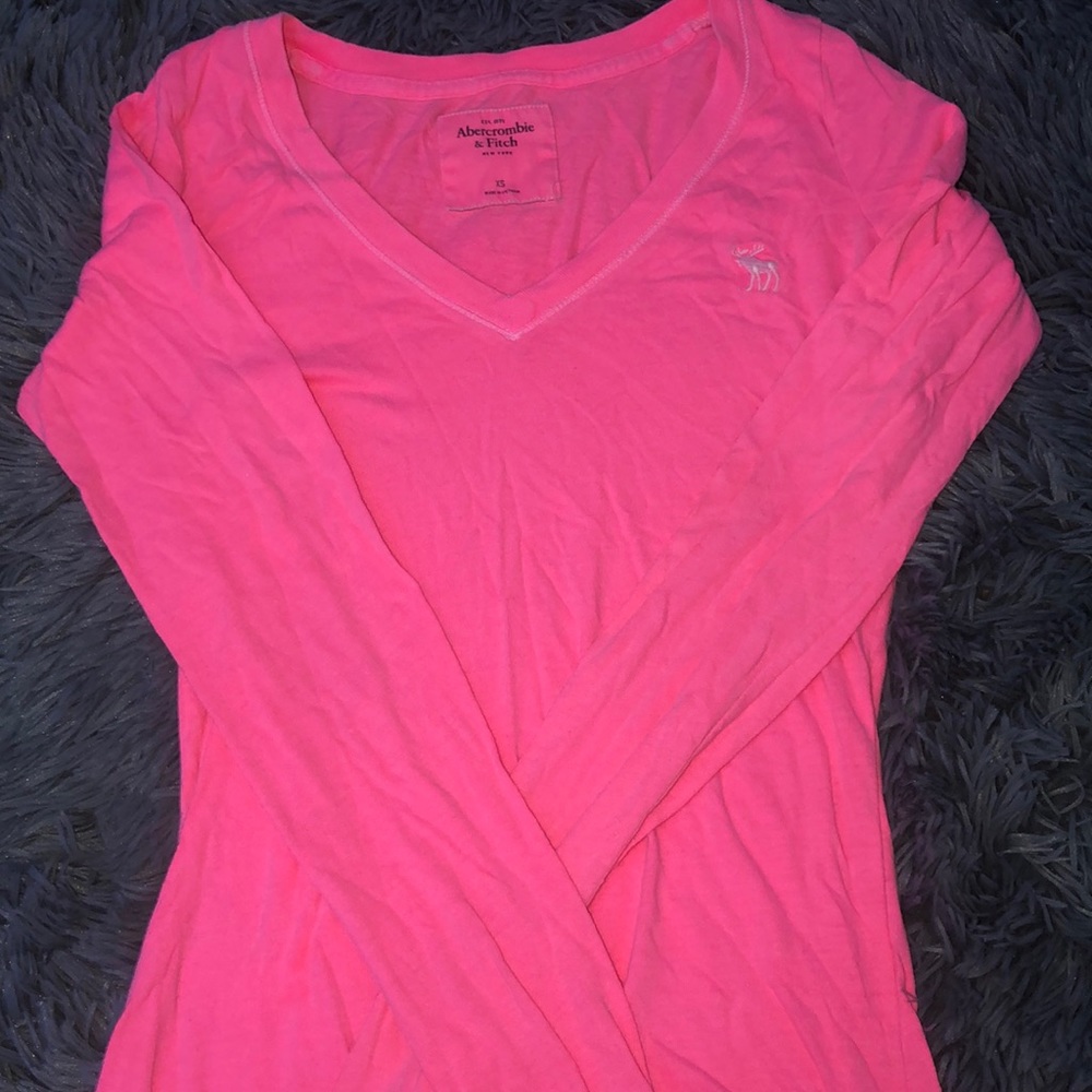 pink Abercrombie shirt
